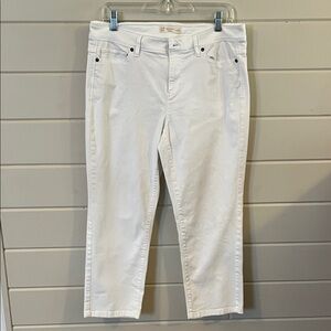 J. Jill Women's Cropped White Jeans Size 10